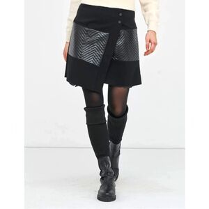 NU Denmark Malou Black asymmetrical Skirt size 40 US 12